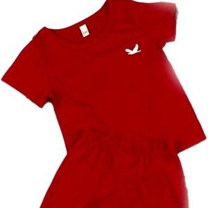 SUMMER! Boys Sz 7 Shorts/Tee NWT in red